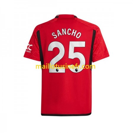 Maillot de Foot Manchester United Sancho 25 Domicile 2023-24